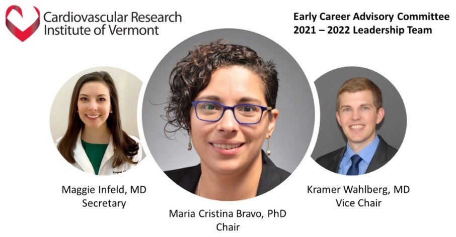 uvmcvri's tweet photo. Exciting news! Meet @uvmcvri's 2021-22 Early Career Advisory Committee Leadership Team!
https://t.co/jIKi7Yu9O5
@UVMLarnerMed @uvmvermont @UVMMedCenter https://t.co/FCxmNeLoGl