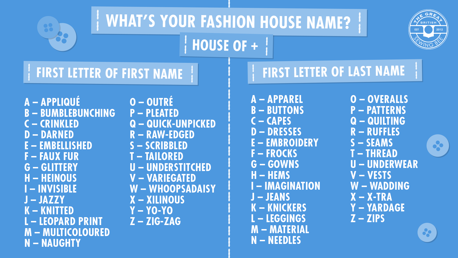 Sewing Bee Apologies To House Of Invisible Knickers Sewingbee T Co 1i3mpmp7go Twitter