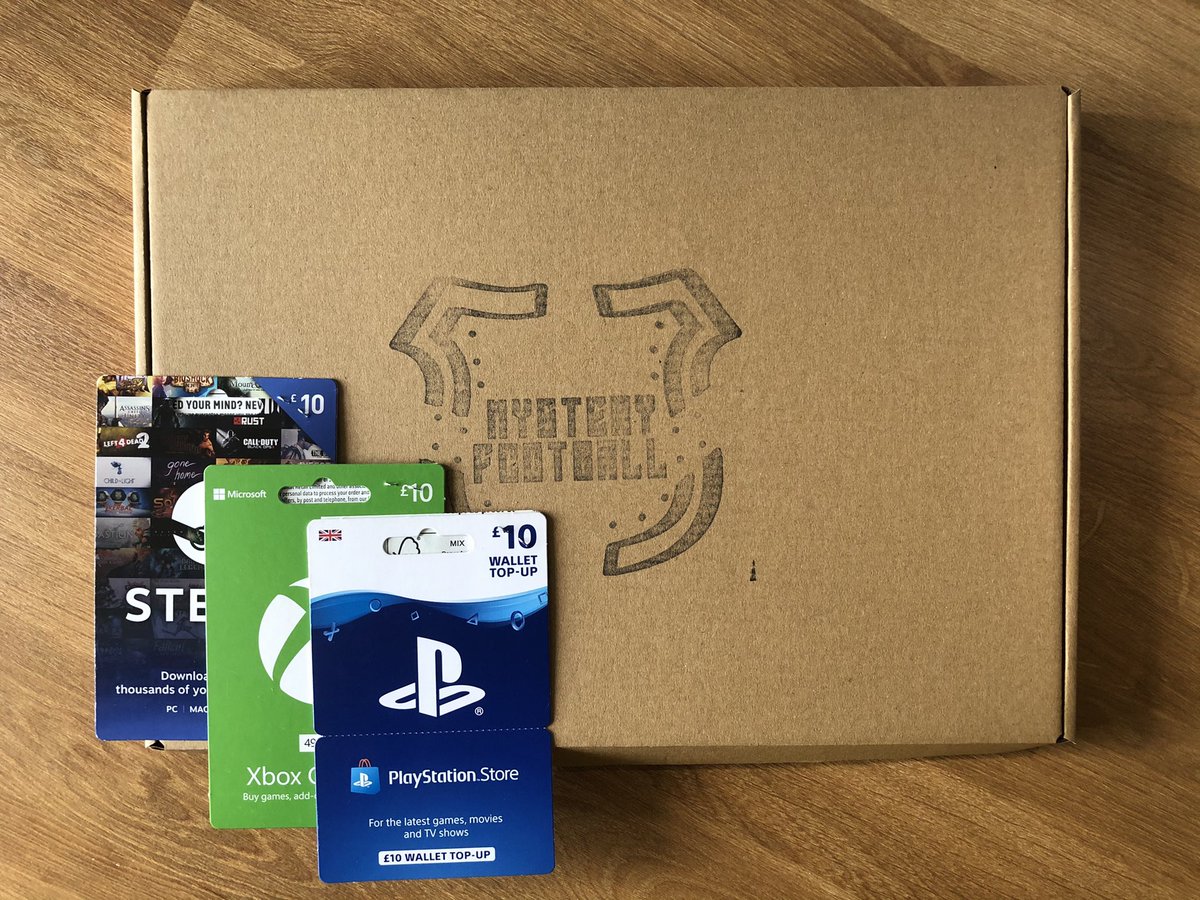 We are giving away a Mystery Football shirt and a gaming gift card of your choice! 👕🎮 To enter: 1️⃣ RT This Tweet 🤝 Follow us Winner announced tomorrow 8pm. Good luck!