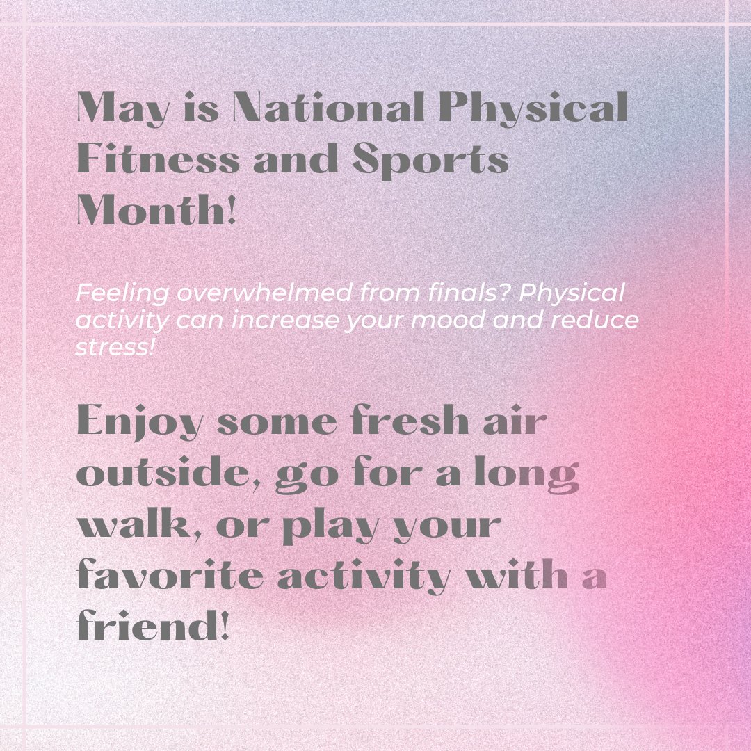 AdelphiNutriti1's tweet image. May is National Physical Fitness and Sports Month: check out the link below on more information from the U.S. Department of Health and Human Services!
health.gov/news/202105/mo…