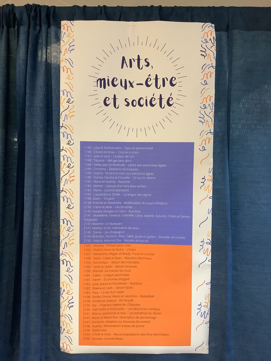 LindsieVTardif's tweet image. Quelle superbe célébration pédagogique à l’école L’Odyssée! Les élèves de 9e année nous partagent le fruit du travail accompli dans le cadre de la période #EnjeuxActuels. Quelle belle occasion de faire vivre #Object1 du #PlanDe10Ans. Bravo à vous tous!