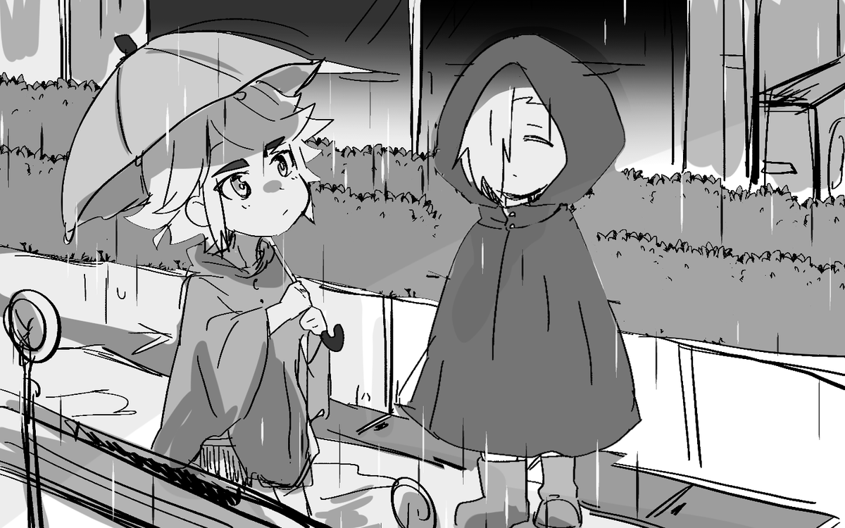 スオフブくん
梅雨時期の絵 ちゃんとしたの一枚でいいから描きたいな 