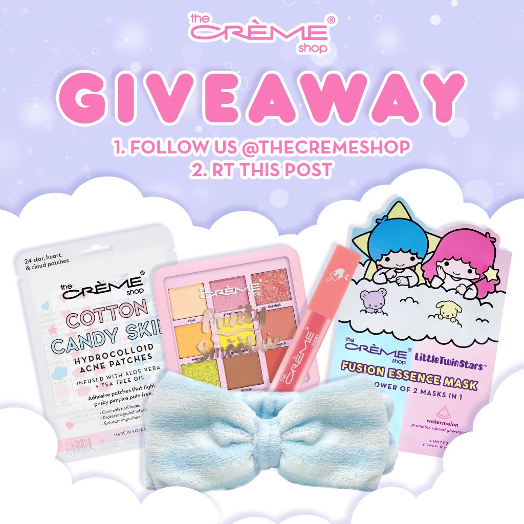 who loves ✨free✨ goodies? we do.
ENTER TO WIN OUR GIVEAWAY! #tcsgiveaway

HOW TO ENTER:
🌈 FOLLOW us @thecremeshop
🌈 RT this post

we will DM the winner next wednesday! tag a friend for an extra entry 👀