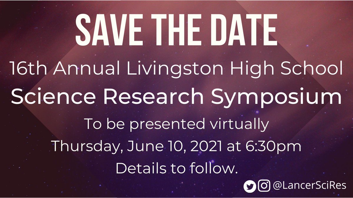 Livingston HS Science Research Program tweet media