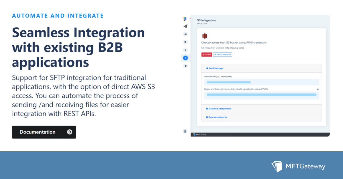 mft_gateway's tweet image. Want to exchange very large files for compliance needs on a daily basis? Experience seamless #AS2integration with #FDA and existing business applications 🔗ow.ly/cElI50EPdYK