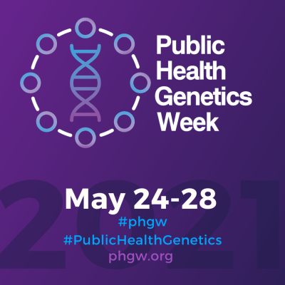 SERN_Genetics's tweet photo. Public Health Genetics Week is May 24-28, 2021. Participate in daily activities and learn more about public health genetics! Visit https://t.co/7eXvGnfBxi for more information. https://t.co/sAgp2yx0sT
