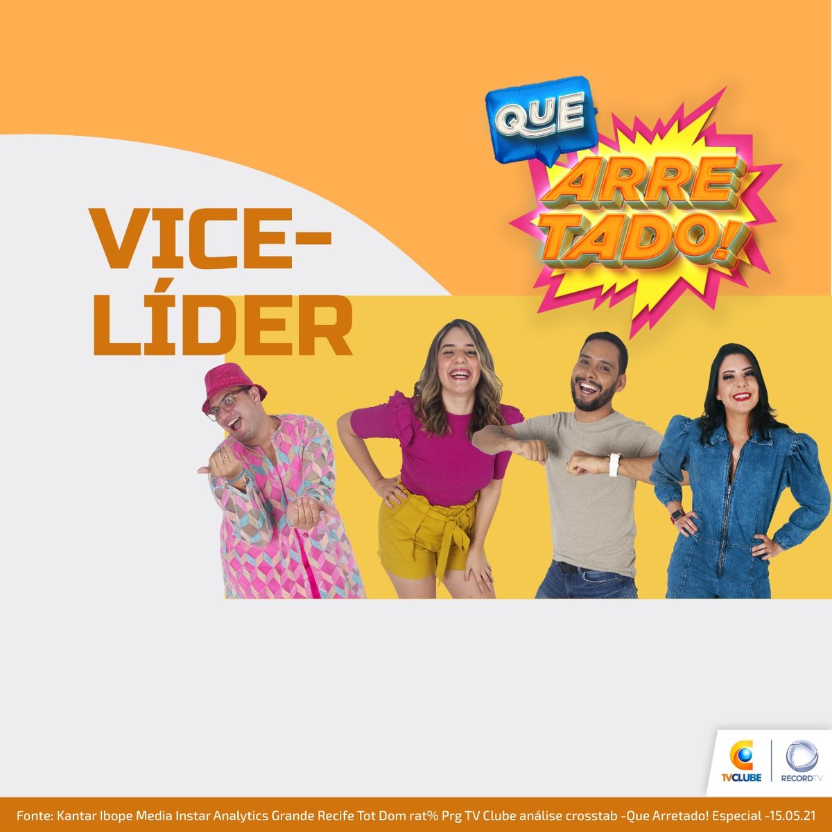 tvguararapesof's tweet image. Na #TVClubeRecordTV, o fim de semana foi tudo de bom! Entretenimento é com a gente. ✌ #ViceLider