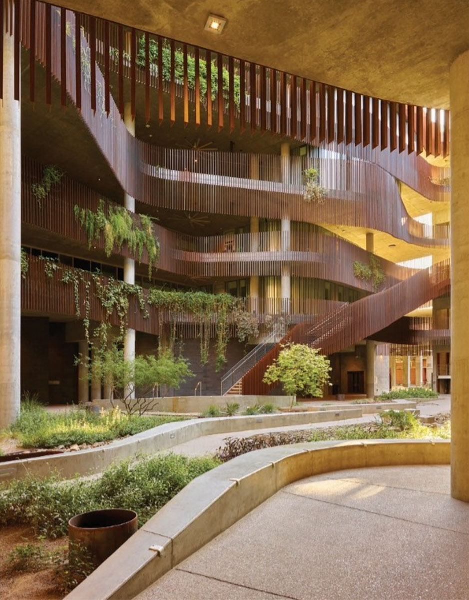 The U of A Environmental &amp; Natural Resources II is located on a former asphalt parking lot and is designed by Richard Kennedy Architects with landscape design by Colwell Shelor. sourcesfordesign.com/sources/issue-…