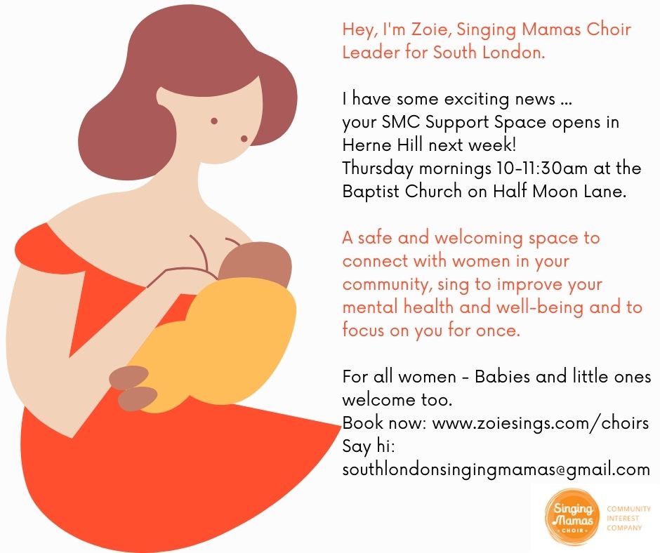 Tomorrow morning, 10-11:30 in Herne Hill, a brand new singing support space opens its doors. Prepping some gorgeous harmony songs and the cake is all packed! Let's do it! Get in touch to book in for a taster session! xxx