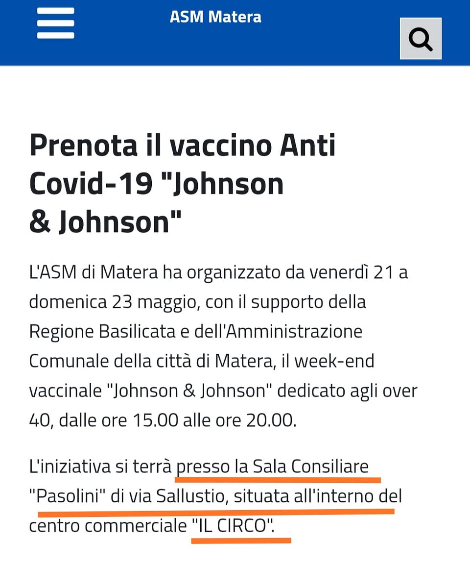 Centro vaccinale comunale riaperto. Chi la dura la vince.  asmbasilicata.it/servizi/Menu/d…