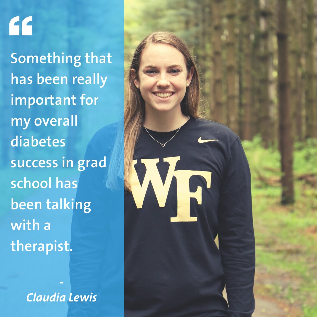 CDN alumna, Claudia, shared with us how she made the challenging transition to grad school after a great four years of undergrad. One of her biggest tips - get a therapist.
Read more about her experience on our blog:
ow.ly/izjw50EQIsg

#t1d #MentalHealtawarenessmonth