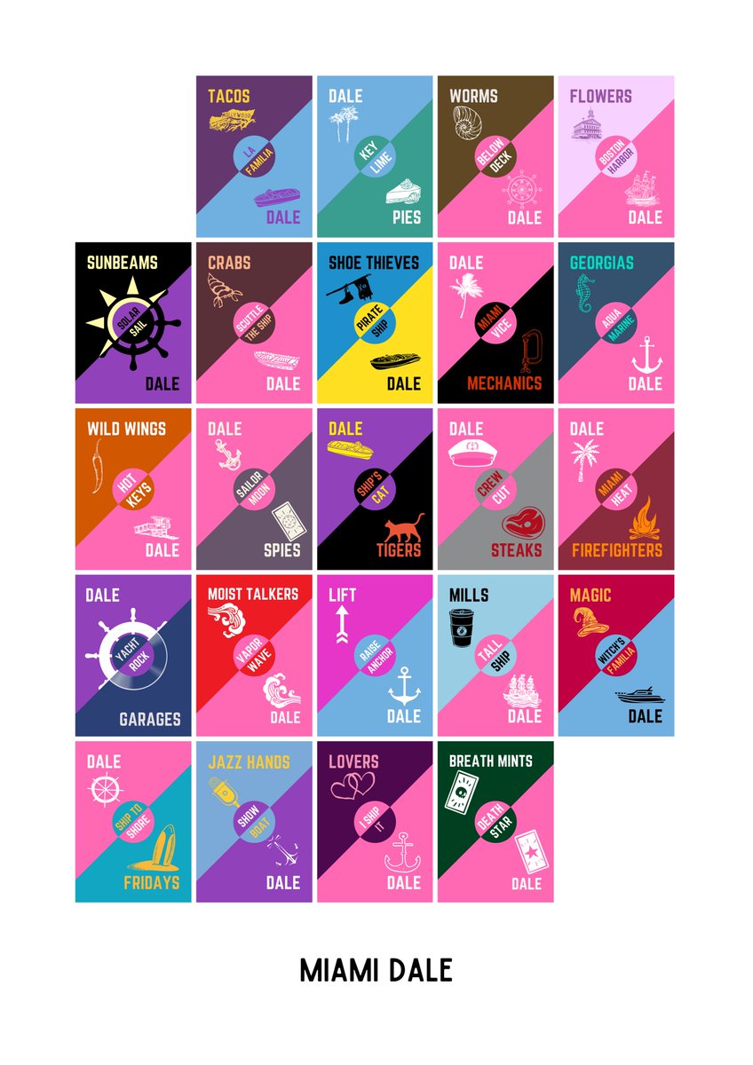 Here are a full set of posters for <a href="/miamiblaseball/">Miami Dale</a> vs all the other current #blaseball teams