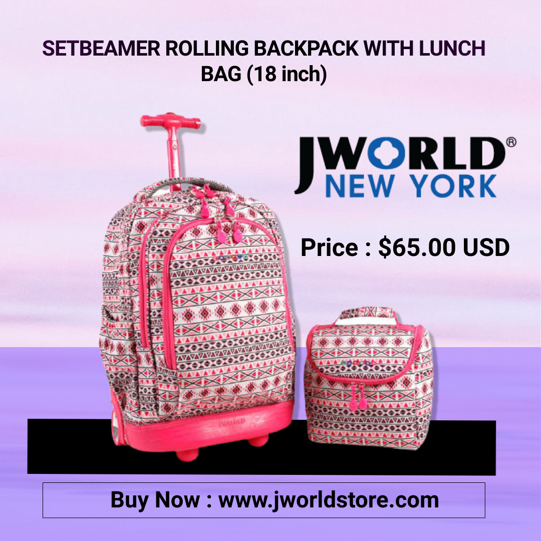 JWorldNewYorkO1's tweet image. Rolling Backpack with Lunch Bag...
Visit: jworldstore.com
#backpack #rollingbackpack #coloredbackpack #kidsbackpack #laptopbackpack #wheeledbackpack