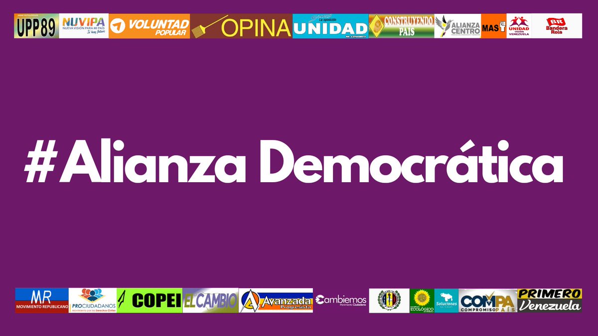 cambiemosmc1's tweet photo. Anunciamos nuestro compromiso con la unidad superior y con Venezuela, presentamos la #AlianzaDemocratica. Estamos convencidos que esta crisis solo la superaremos unidos, organizados y votando. 
#AlianzaDemocratica #CambiemosAhora #megaelecciones https://t.co/FVfNHIbrDJ