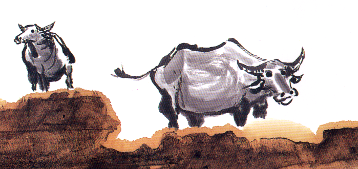 AaronHertzmann's tweet photo. Most of my examples here are from comics, but this also shows up in other styles. Here are some examples in Chinese and Japanese brush painting that match these observations at times. The thicknesses of outline strokes give a sense of the view-dependent curvature of the object. https://t.co/nGTeL4nVil