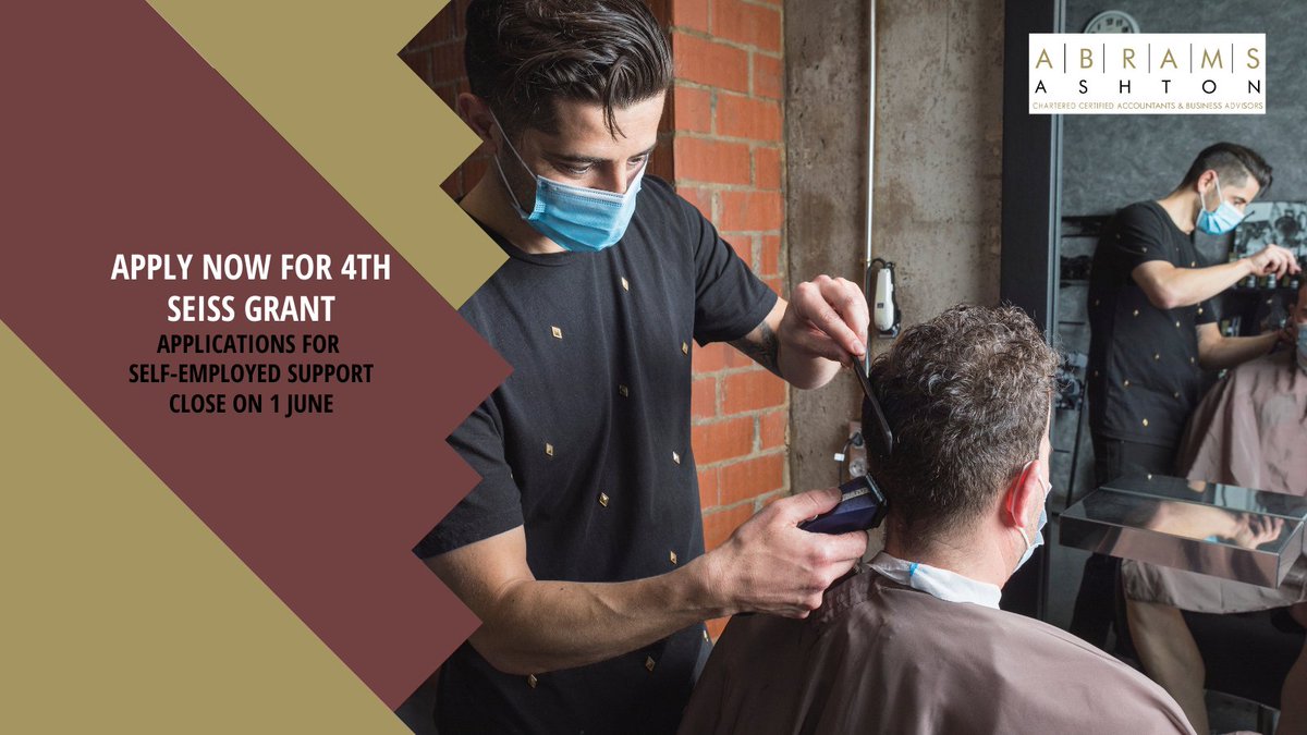 Are you self employed?

If so, you could be eligible for the 4th round of government #seissgrants.

The rules on who is eligible to claim have changed. The deadline for applying is  1 Jun.  

For advice, call 01257 273313. See: abramsashtonchorley.co.uk/newsletters/

#selfemployed #Chorley
