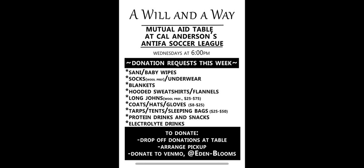 Picket4Change's tweet photo. TONIGHT: Football Not Fascism🥷🏾⚽️ 7pm Every Wednesday @ Cal Anderson - Rain or Shine

Vigil around 8pm and @WillAndAWaySEA Mutual Aid

#FootballNotFascism #KickItOut #AntifaSoccer #FreePalestine #SeattleProtests https://t.co/5WoXR9qXWO
