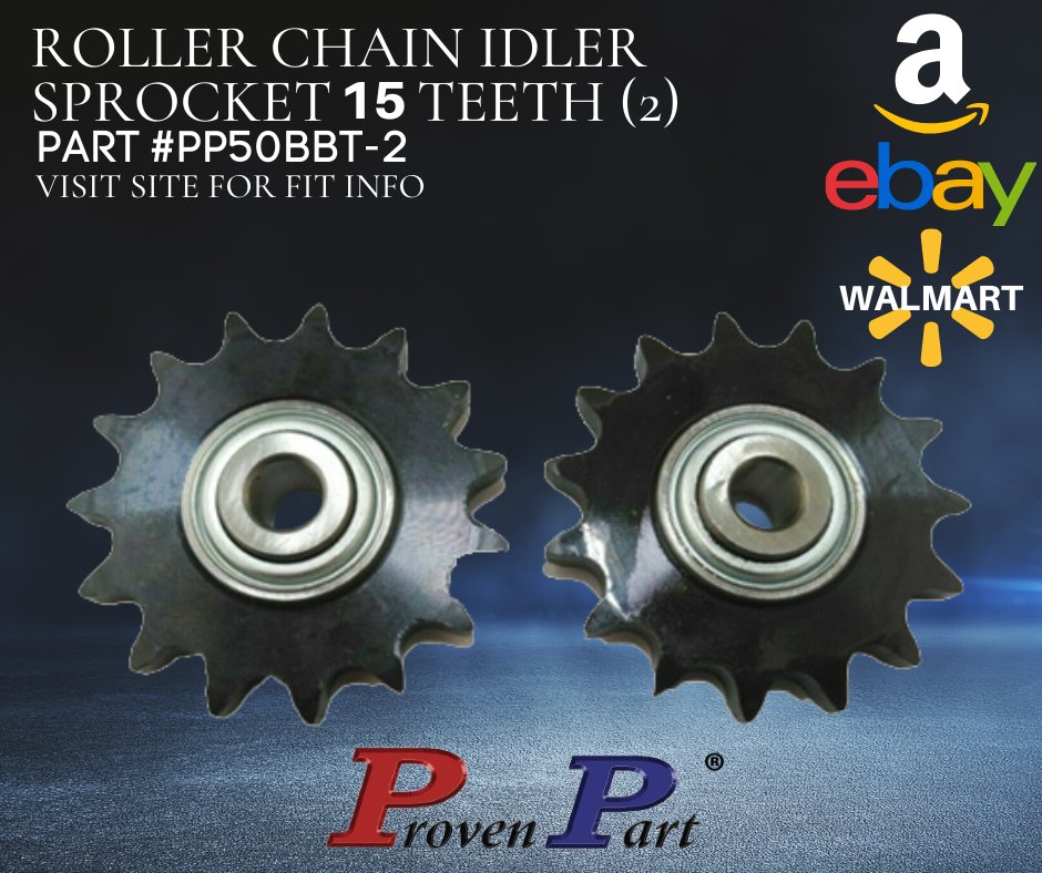 Visit our website and enter the part number for fit, or you can browse our selection of parts. In addition, we sell on Amazon, Ebay, Walmart, and More! #parts #outdoorequipment #outdoorpowerequipment #provenpart #charlotte #sprocket #rollerchain