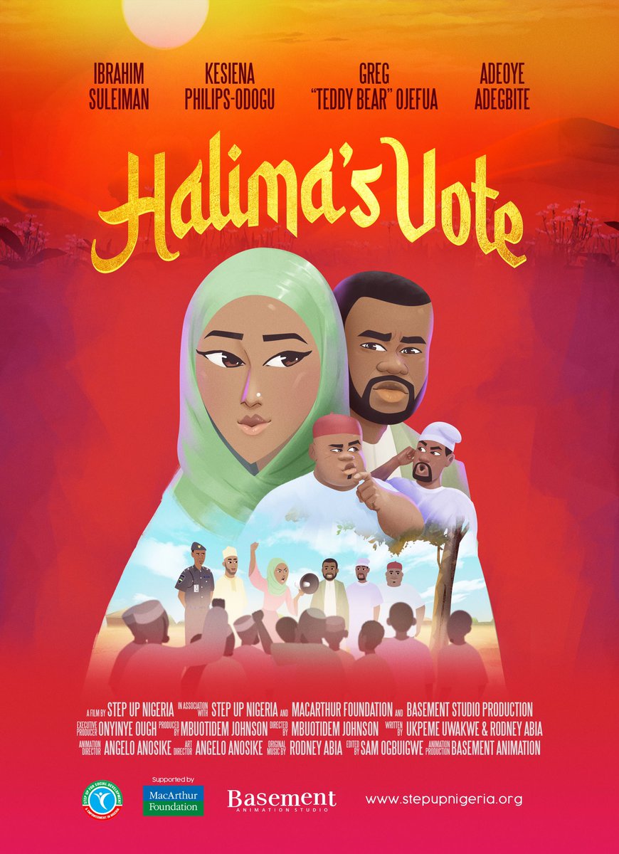 Check out the official poster for Halima’s Vote short film.
Halima’s Vote is our newest production voiced by
@kihoromee as Halima
@edomalo Ahmed
@GregoryOjefua as Ugo
@adeoye_gbite as Seun.
More details coming soon.
#animatedshortfilm #animationmadeinnigeria #africananimation