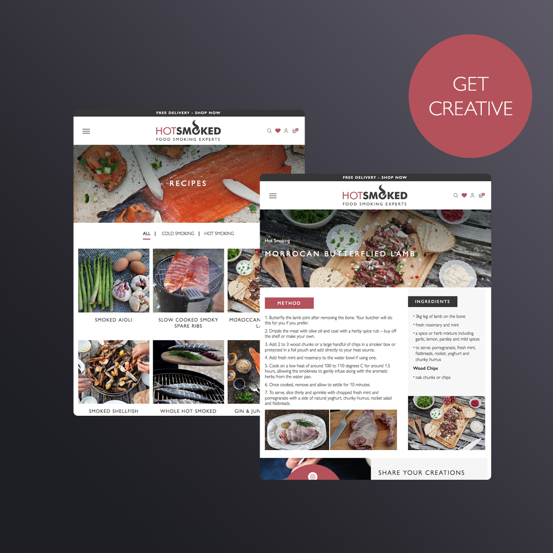 We’re hoping we can tempt the sun back with our most recent website launch! ☀️Working again with the team over at <a href="/foodsmoking/">Hot Smoked</a>, we’ve launched their new website just in time to stock up for the summer and those long overdue catch ups with loved ones!
🔥🔎 hotsmoked.co.uk