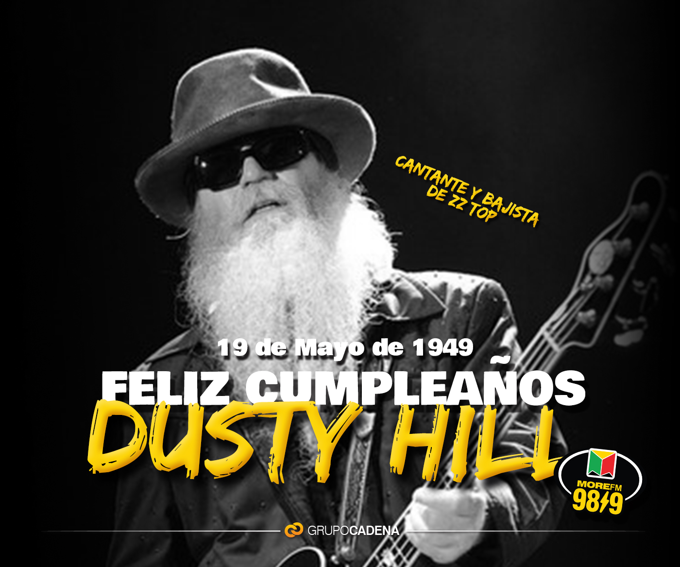  | ¡Happy birthday Dusty Hill!  Síguenos en instagram :  