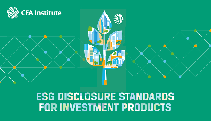 CFA Institute has issued a draft of its ESG Disclosure Standards for Investment Products. It is the first voluntary standard designed to accommodate all types of investment products and all types of ESG strategies in all markets. Learn more.
 cfainst.is/3v2a8vj