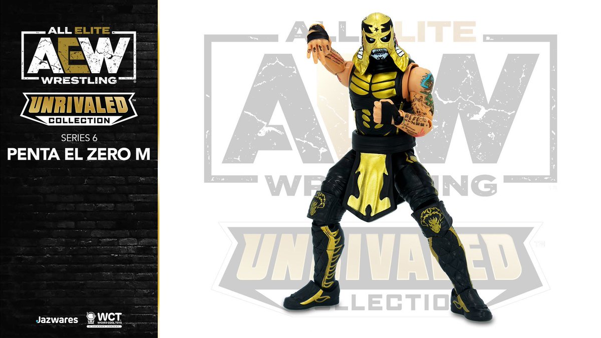 In @AlexHPforQVC's voice: @PENTAELZEROM says this is the best figure in the #AEWUnrivaled Series 6 lineup #PentaSays #AEWUnrivaled #LuchaBros #CeroMiedo #AEWDynamite