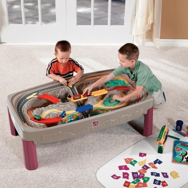 Step2UK's tweet photo. All aboard for hours of pretend play fun with this Step2 Train Table! 
*
*
*
#step2 #step2kids #instakids #toddler #childhoodunplugged #creativeplay #indoorplay https://t.co/QOjVHojDr0