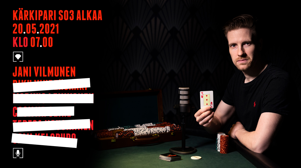 Karkiparipod's tweet photo. Torstaisin puhutaan taas asiallisesti ja asiattomasti pokerista, kun Suomen paras (ja ainoa) pokeripodcast palaa ääniaalloille kolmannen tuotantokauden jaksoillaan. 

Äänessä tuttuun tapaan @AnttiTiainen ja
viikottain vaihtuva vieras. #Kärkipari #pokeri #nettipokeri #podcastfi https://t.co/9SuRgmIKqf