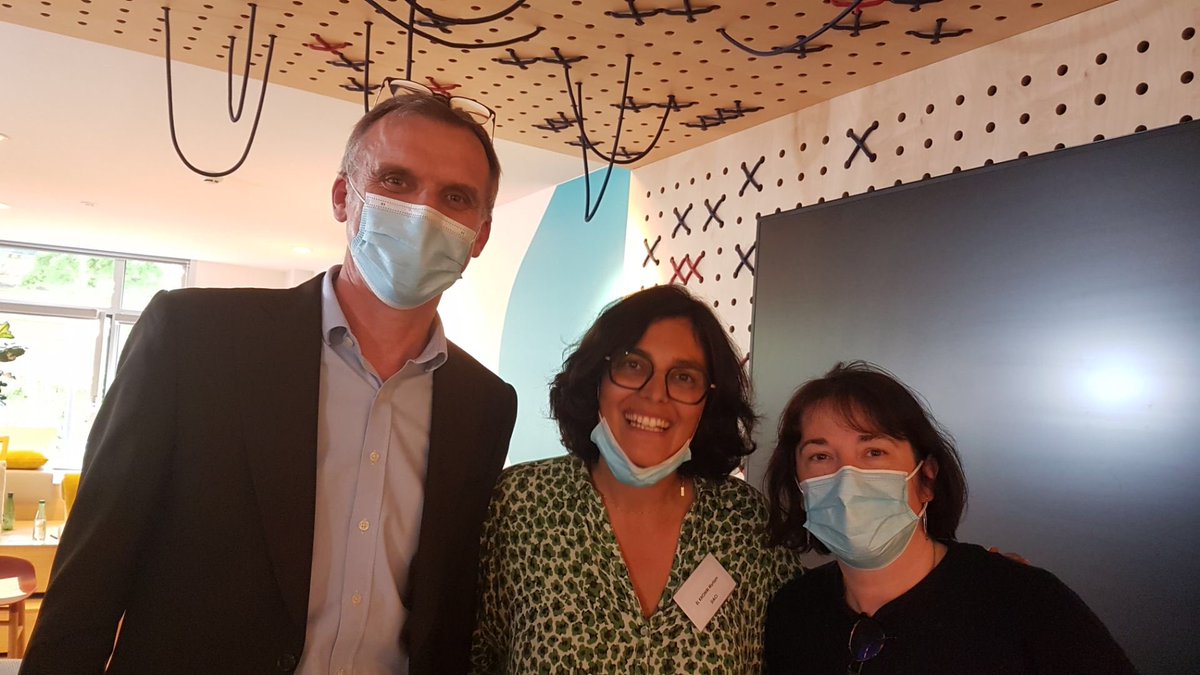 phdebruyne's tweet photo. Avec @MyriamElKhomri du cabinet @SiaciStHonore et Patricia Virfolet DSC @CFDT de @Monoprix et signataire de l’accord de #GEPP lors de la réunion d’information des salariés sur le dispositif #TransCo au siège de @korian https://t.co/05JKdCW1nL