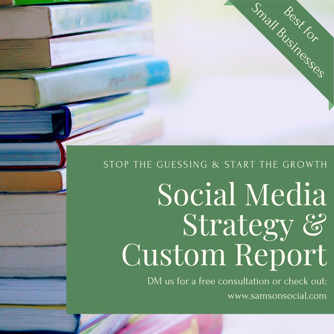 Don't waste any more time (or tears) on TRYING to market your small business through social media! #smallbusinessontario #socialmediastrategy
Take the guesswork out of your brand's social media strategy and invest in your success now ⬇️ 
samsonsocial.com