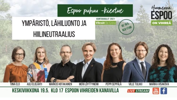 Tämänpäiväisen Espoo puhuu -tapahtuman taltiointi. 

m.youtube.com/watch?v=Kcz4se…