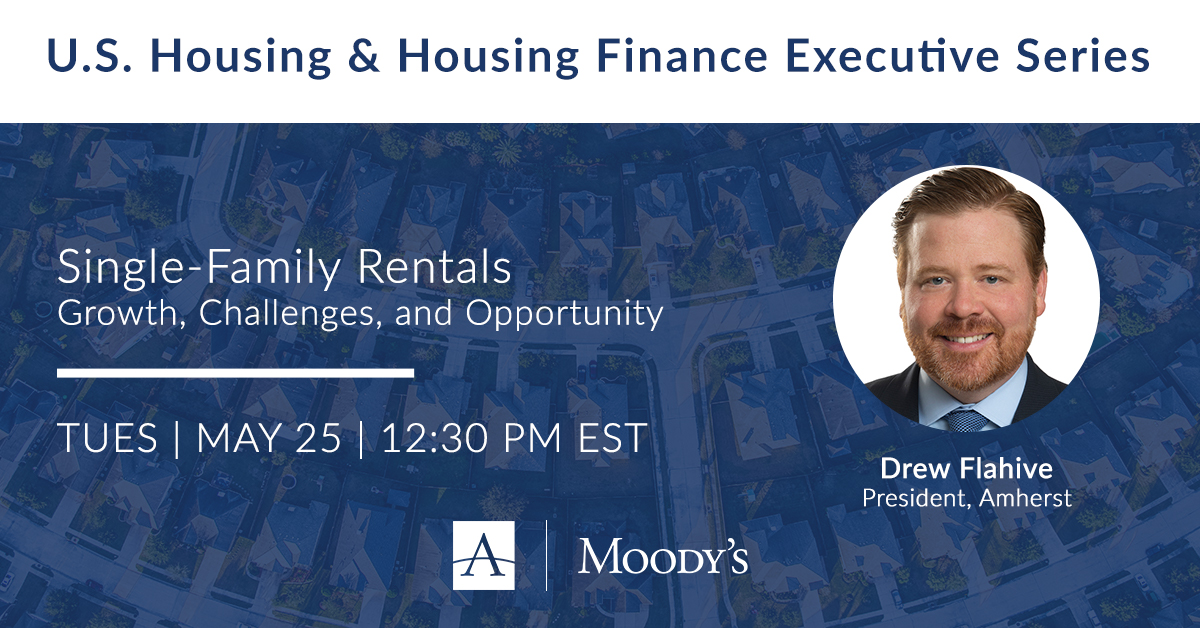 Join Amherst President Drew Flahive for an exclusive discussion with <a href="/MoodysInvSvc/">MOODY RATING HACKED only testing</a> on the key economic indicators, trends, and tailwinds fueling the next chapter of growth for the Single-Family Rental sector.

Register Now: moodys.wavecast.io/housing/sfr-ho…

#SFR #realestate