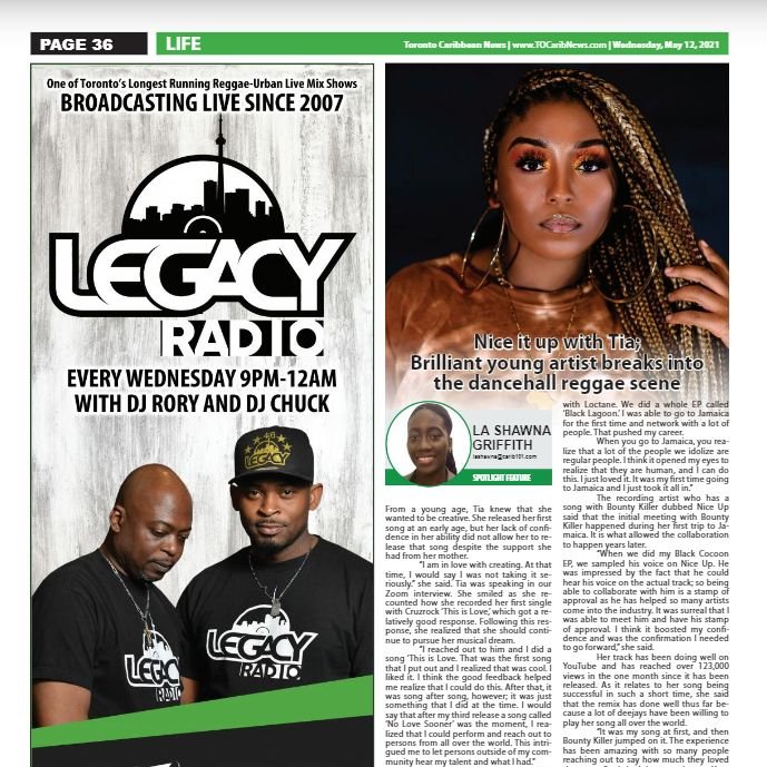 Playbook_MG's tweet photo. Great feature of @officialtiatw in @TOCaribNews #music #talent #dancehall #reggae #NiceUp #Tia #BountyKiller #Caribean #News @MarieDriven @SarahPlaybookMG #playbookmg #entertainment https://t.co/p64nCYEtcA https://t.co/Nzcy2zKUTw