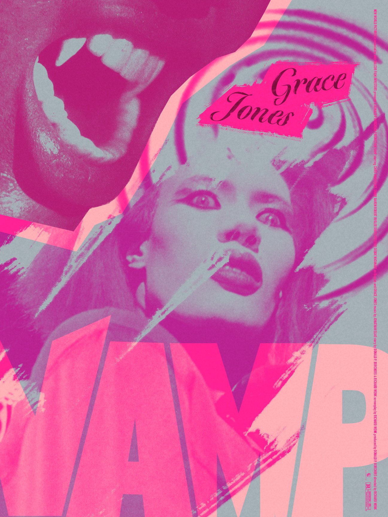 Happy Birthday Grace Jones! Here\s a punky Vamp poster I made a few months ago to celebrate 