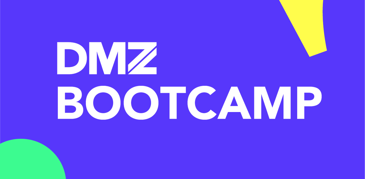 Aspiring #entrepreneurs 📣 

Apply today to the DMZ Bootcamp &amp; validate your idea, establish a MVP and build the roadmap to 🚀 your startup.

BONUS: Black or woman-identifying founders receive free programming and an additional layer of startup support!

dmz.to/bootcamp