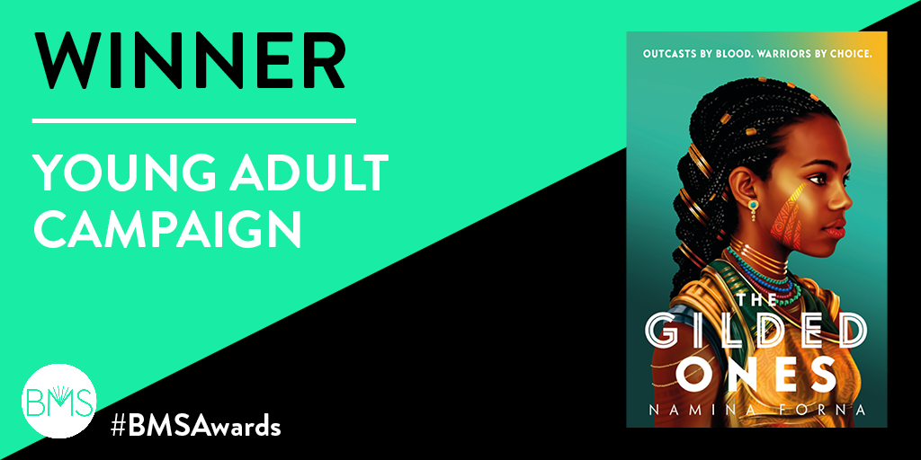 Congratulations to the Winners of the Young Adult Campaign category: @hannahreardon 
@steviehopwood for THE GILDED ONES @usborne #BMSAwards