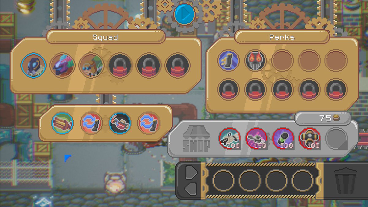 SteampunkTimer's tweet image. 🌆8⃣Mission menu.

This is the menu that appears at the end of each mission to equip your characters and experiment with the items.

What do you think?

#WishlistWednesday #indiedevhour #indiegames #indiegame #indiegamedev #gaming #gamedev #indiedev #games #videogames #pixelart