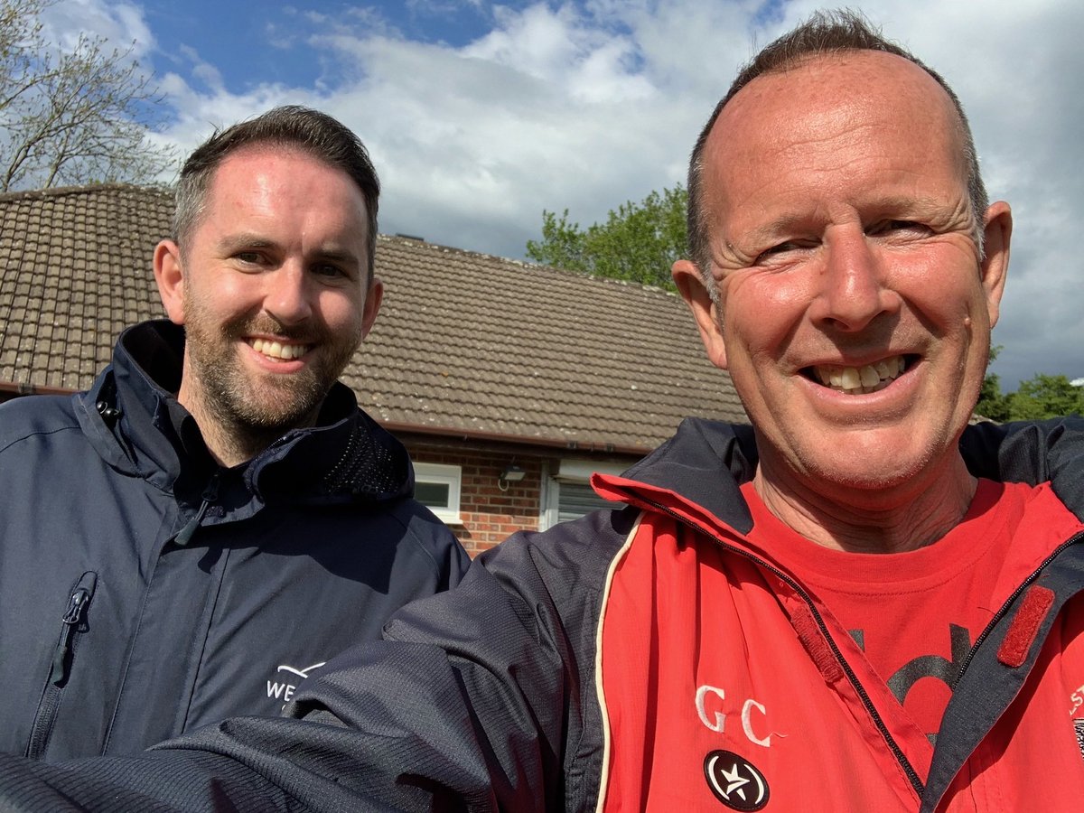 Thank you ⁦⁦<a href="/karl_standley/">Karl Standley</a>⁩ Wembley Stadium Grounds Manager for taking time out of a hectic schedule to visit Belstone’s Medburn Ground today.  Good Luck with the piano in the centre circle later !!