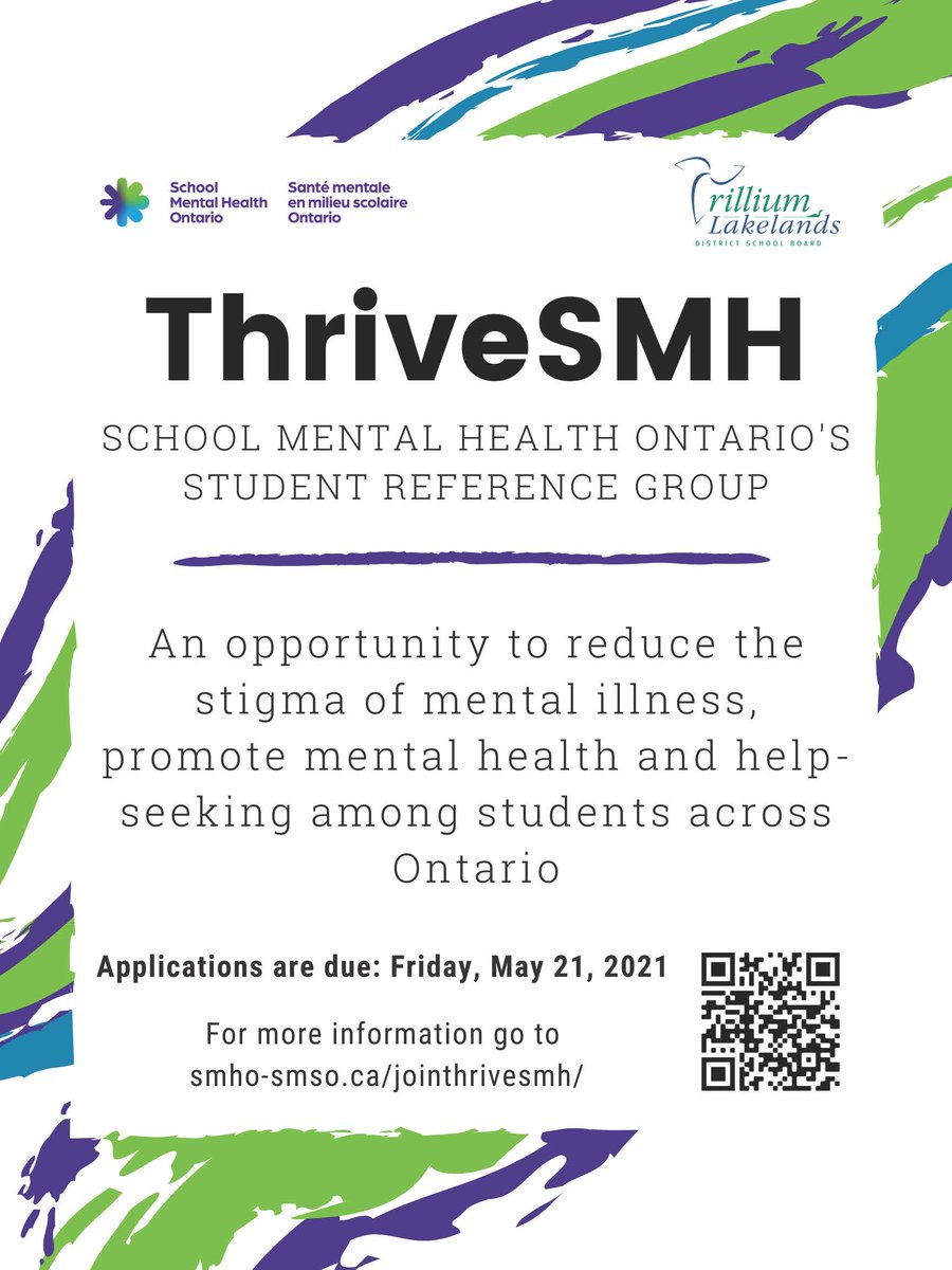 TLDSB is launching the ThriveSMH Youth Application and we are inviting passionate youth in TLDSB secondary schools to consider this opportunity! Learn more: ow.ly/oAEP50EDBcz