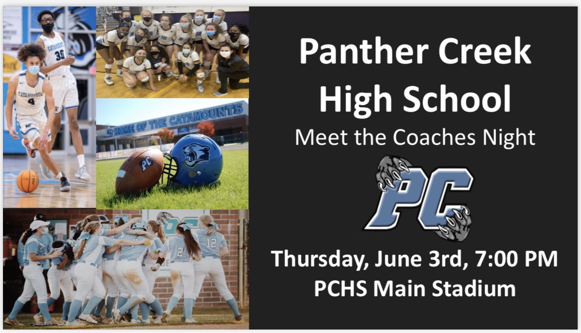 PCHScatamounts's tweet photo. 👇👇 SAVE THE DATE!! 👇 👇
Rising 9th graders or new to PC
Meet our athletics coaching staff and receive some info for 2021-22 school year! https://t.co/m7NLO4Op6W
