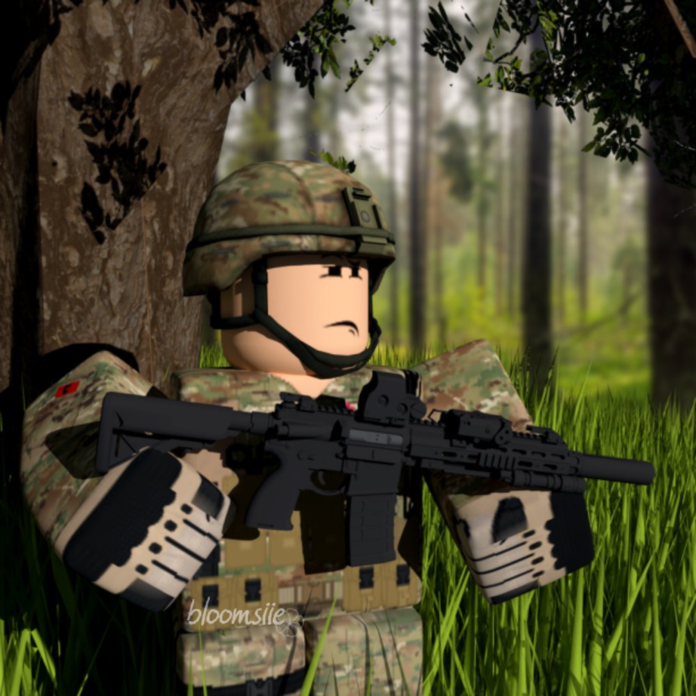 Roblox Military GFX I made for a commission