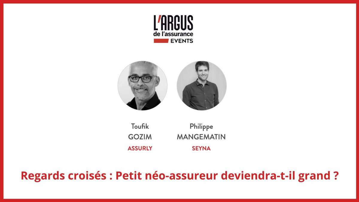 Petit néo-assureur deviendra-t-il grand ? 🐣 
 
💬 RDV demain avec <a href="/GozimToufik/">Toufik Gozim</a> et <a href="/pmangematin/">Philippe Mangematin</a> pour en parler au Grand forum de l'assurance, organisé par <a href="/EvenementsARGUS/">L’Argus de l’assurance Events</a> 🤩
 
Plus d’infos > bit.ly/3v7OR3K

#insurtech #forum #assurance