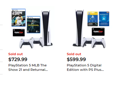 spieltimes's tweet photo. Drop is coming! GameStop will have more PS5s for sale today!

Like and ♻️Retweet as much as you can, let your friends know!

General link https://t.co/Lwp2YPADLL

$729.99 Bundle https://t.co/eR3SBywJsO

$599.99 Bundle https://t.co/yM7kRSjNEZ

#ad https://t.co/copNCPxHmM