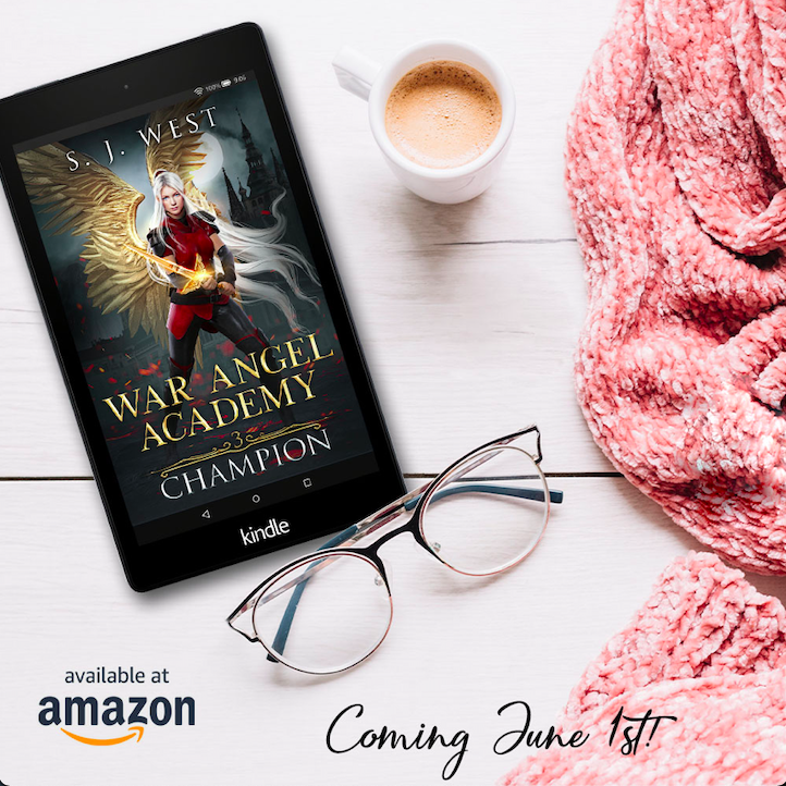 ★Champion, War Angel Academy, Book 3★
Coming June 1st!
As Lora and her friends try to recover from their adventure in the Void, new problems arise when Azrael is freed from his prison… 
#OneClick mybook.to/WarAngelAcadem… #fantasybooks #KindleUnlimited #KindleBooks