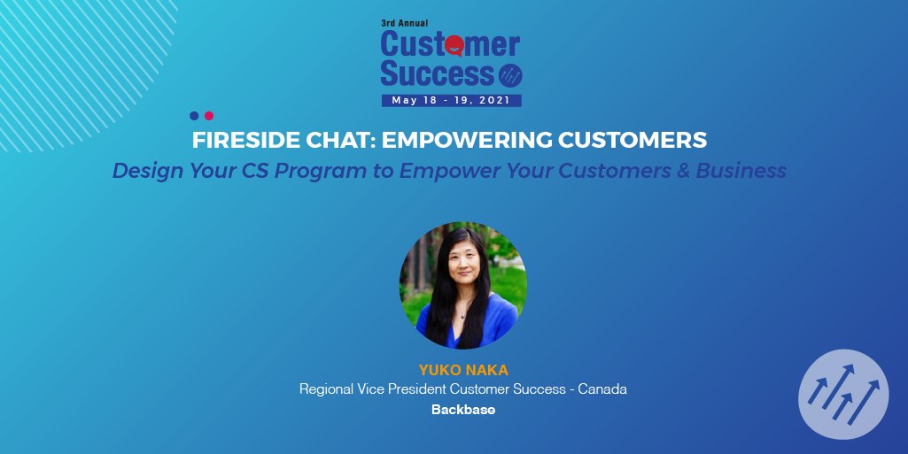 CusSuccessCan's tweet photo. #firesidechat 🔥 - Join Yuko Naka @backbase as we chat about what #empowers customers and how to design your #customersuccess program to enable that! #CustomerSuccessSummit https://t.co/8xk7xQlhVz