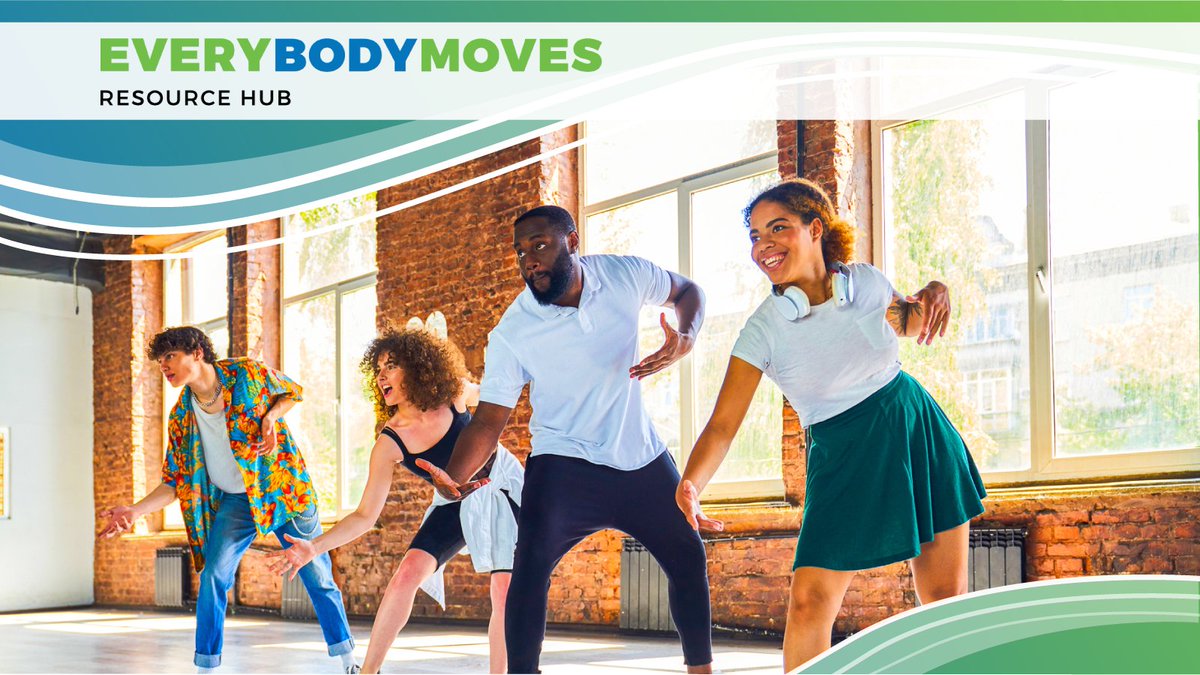 #PhysicalActivity can look like moving & grooving! Check out the #EverybodyMoves blog for #InclusiveandDiverse ideas & resources to get everyone active! #BIPOC #Newcomer bit.ly/3uO37hH
