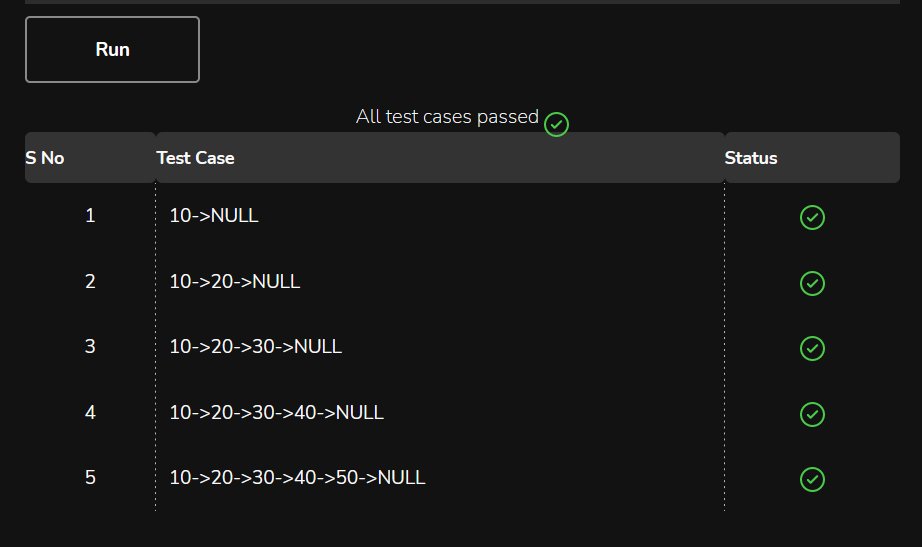 LearnComputerP1's tweet image. Implement the function void reverse(struct node **head) which takes one argument.
&head - Address of the head node.
Your task is to reverse the given linked list.
