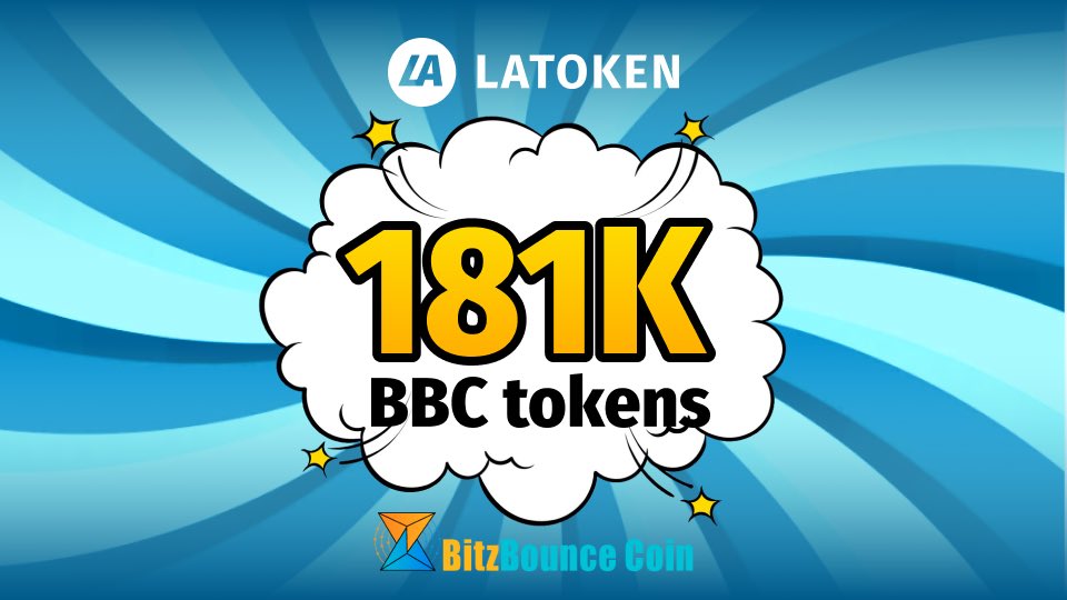 💰 BitzBounce Coin Giveaway

5 lucky winners will get 20K BBC tokens each. 

The top-3 inviters with most referrals will receive a share of 81K BBC.

It'll take less than 2 minutes to test your luck.
 👉 go.latoken.com/5qh
#100xCoin #btc #bbc #safemoon #Binance #bnb #latoken