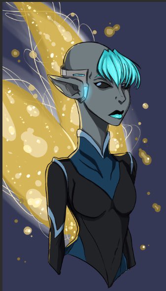 ManaPot_Studios's tweet photo. Yeva was once a rebellious youth, before a magical accident wrecked her home crèche and turned her into a risk-averse corporate agent.
See how she gets her groove back in All That Glitters Explodes, May 24th, 7pm GMT(2pm EST) on #Twitch at https://t.co/eWBIT1r5oy
#Starfinder #DnD https://t.co/veLwb1NWh4